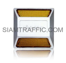 หมุดติดถนนสะท้อนแสง Highway สีเหลือง 2 หน้า